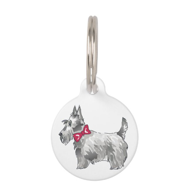 Médaillon Pour Animaux Scottish Terrier (Devant)