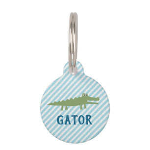 MÉDAILLON POUR ANIMAUX SEERSUCKER ALLIGATOR