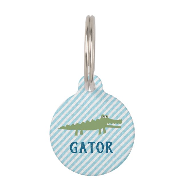 MÉDAILLON POUR ANIMAUX SEERSUCKER ALLIGATOR (Devant)