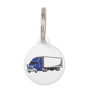 Médaillon Pour Animaux Semi-Camion