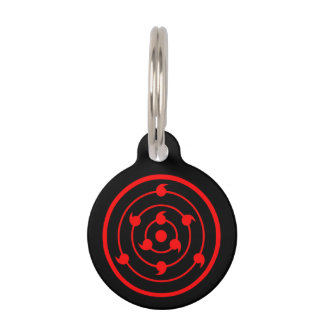Médaillon Pour Animaux Sharingan Eyes Black Schlüsselanhänger