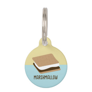 Médaillon Pour Animaux S'mores Marshmallow