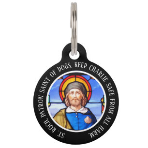 Médaillon Pour Animaux St. Roch Personnalisé