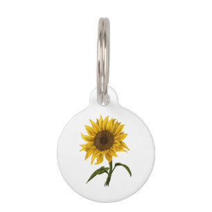 Médaillon Pour Animaux Sunflower Sunshine Floral Aquarelle Fleur