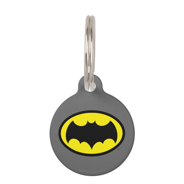 Médaillon Pour Animaux Symbole Batman (Devant)