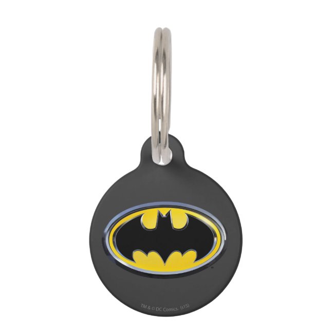 Médaillon Pour Animaux Symbole Batman | Logo classique (Devant)