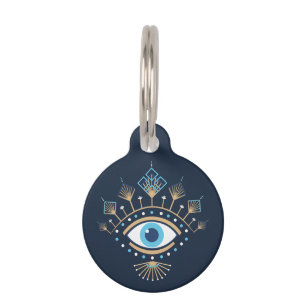 Médaillon Pour Animaux Symbole de protection turc des yeux mal grecs déco