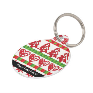 Médaillon Pour Animaux Symboles de Noël