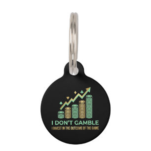 Médaillon Pour Animaux T-shirt drôle pour joueur de poker Je mise sur le 
