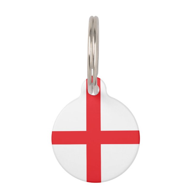 Médaillon Pour Animaux Tag de chien d'Angleterre (Devant)