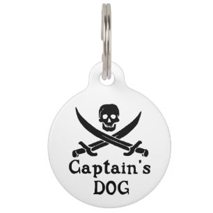 Médaillon Pour Animaux Tag de chien du capitaine