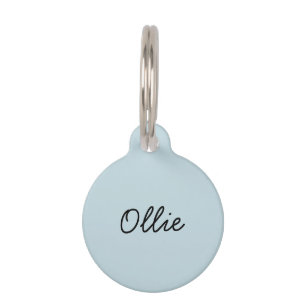Médaillon Pour Animaux Tag de chien ou de chat minimaliste personnalisé e