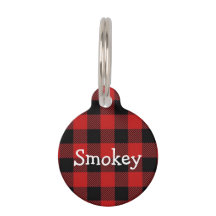 Tag de chien, Plaid de bison, Personnalisé