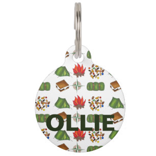 Médaillon Pour Animaux Tag de l'animal de compagnie de Randonnée de camp 