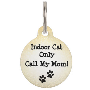 Médaillon Pour Animaux Tag d'identification de chat personnalisé "Call My