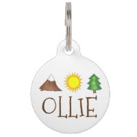 Tag Mountain Tree Sun Camping Camp Outdoor Pet Dog
