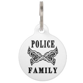 Médaillon Pour Animaux Tatouages de famille de police