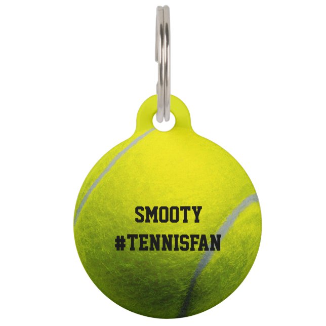 Médaillon Pour Animaux Tennis ball mignon animal (Devant)