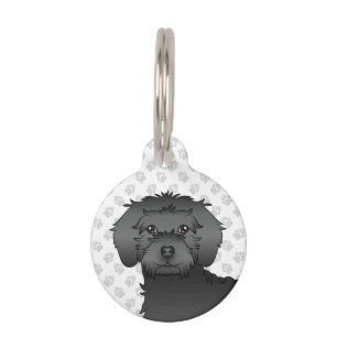 Médaillon Pour Animaux Tête de chien de dessin animé Mini Goldendoodle no