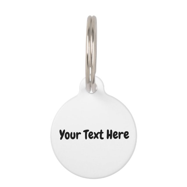 Médaillon Pour Animaux Texte personnalisé (Devant)