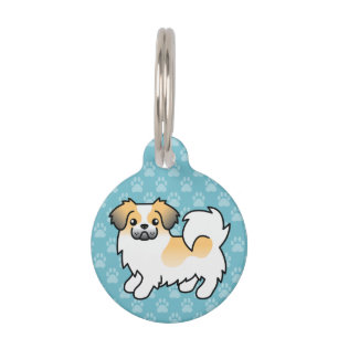 Médaillon Pour Animaux Tibétain Spaniel fauve sablé parti-coloré Chien de