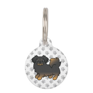Médaillon Pour Animaux Tibétain Spaniel Noir et Feu Chien & Infos sur les