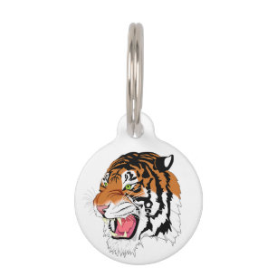 Médaillon Pour Animaux Tigre