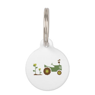 Médaillon Pour Animaux Tracteur agricole