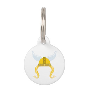 Médaillon Pour Animaux Tresses de casque viking