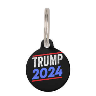Médaillon Pour Animaux Trump 2024 pour l'élection du président Donald J