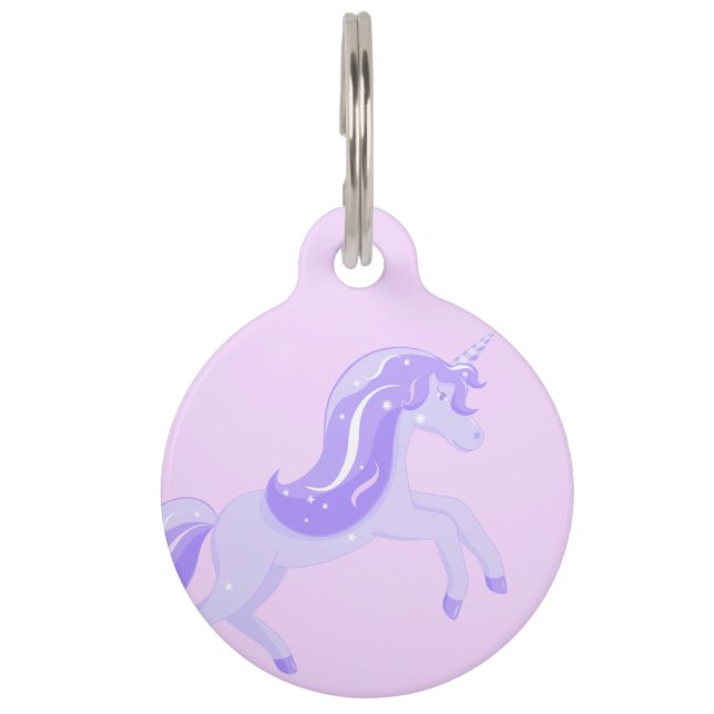 Médaillon Pour Animaux Unicorne (Devant)