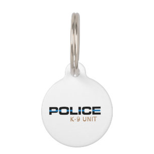 Médaillon Pour Animaux Unité de police K9