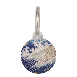 Médaillon Pour Animaux Vagues océaniques Hokusai Bateaux en mer