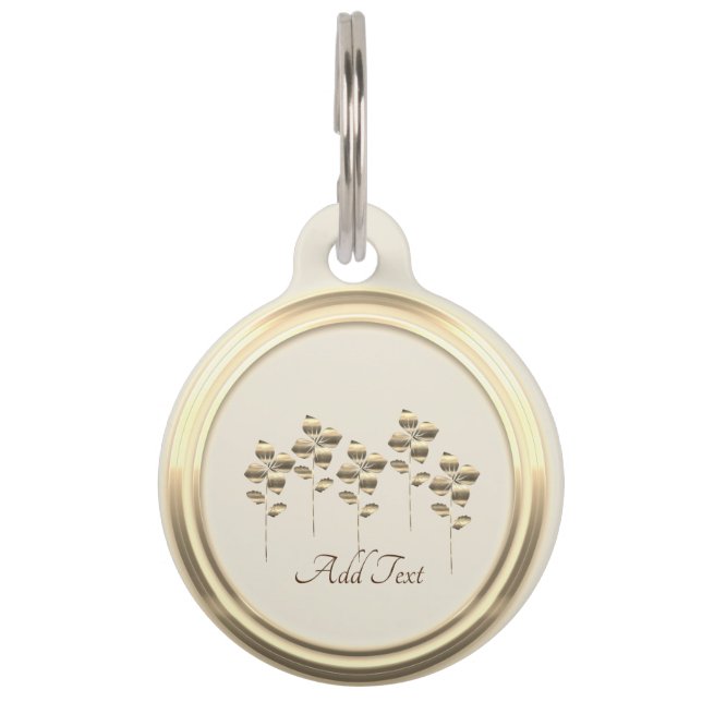 Médaillon Pour Animaux Vibe Gold Holiday (Devant)