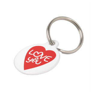 Médaillon Pour Animaux Vietnamien Valentine ♥ Love Yêu ♥ Asian Wordplay
