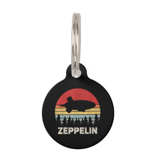 Médaillon Pour Animaux Vintage Retro Zeppelin Chemise Dirigible