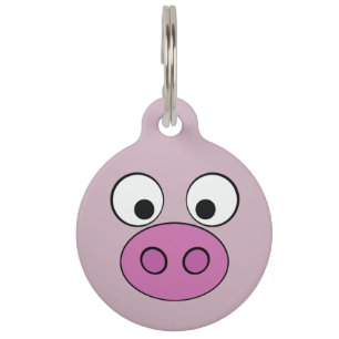 Médaillon Pour Animaux Visage porcin