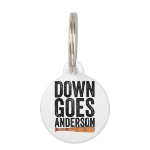Médaillon Pour Animaux VOICI ANDERSON DRÔLE DE BASEBALL cadeau ANDERSON