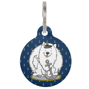 Médaillon Pour Animaux Voile Bateau Nautique Chien Esquimau Américain Mig