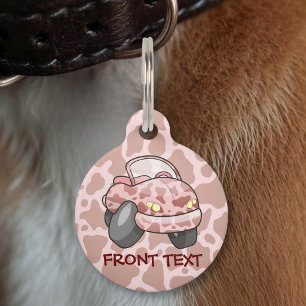 Médaillon Pour Animaux Voiture Meuh