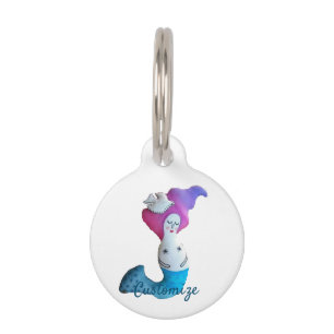 Médaillon Pour Animaux White Dove Mermaid Thunder_Cove