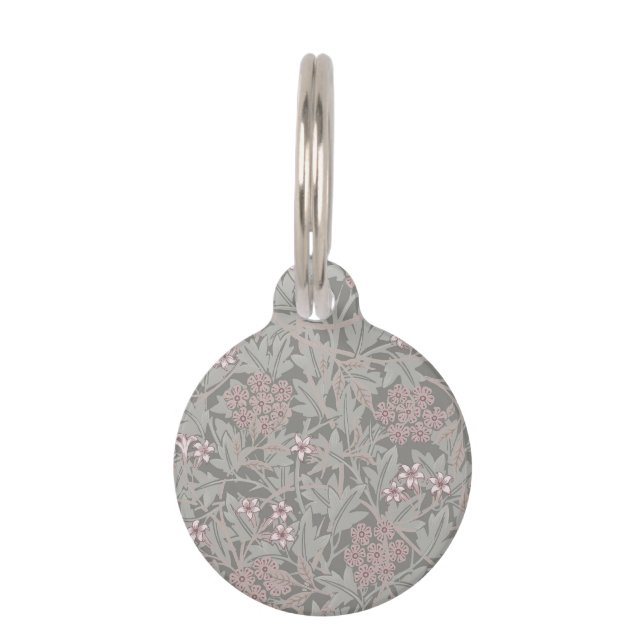 Médaillon Pour Animaux William Morris Jasmine Motif de fleurs (Devant)