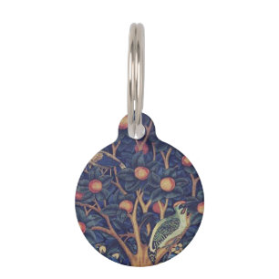 Médaillon Pour Animaux William Morris Woodpecker Tapestry Arts & Artisana