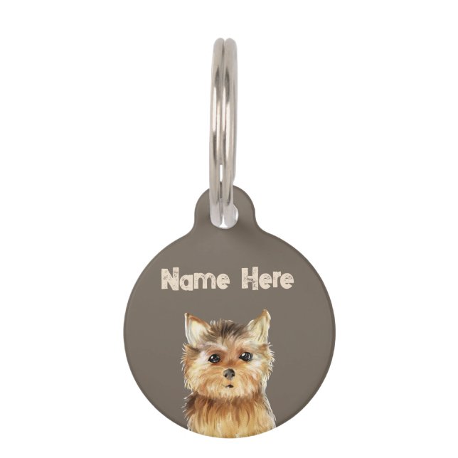 Médaillon Pour Animaux Yorkshire Terrier (Devant)
