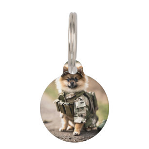 Médaillon rond pour animaux