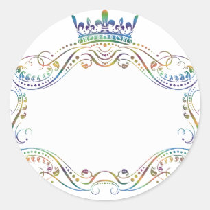 Médaillon royal avec Stickers Couronne