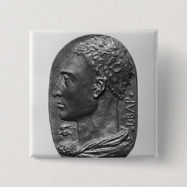 Medaillon-Selbstporträt Button (Vorderseite)