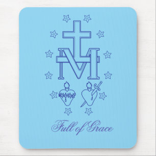 Medaillon Unserer Lieben Frau von der Gnade Wunder Mousepad