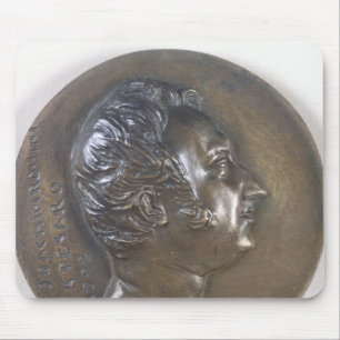 Medaillonporträt von Gioacchino Rossini 1829 Mousepad