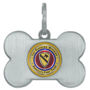 Médaillons Pour Animaux Domestiques 1re division de cavalerie - Première équipe améric